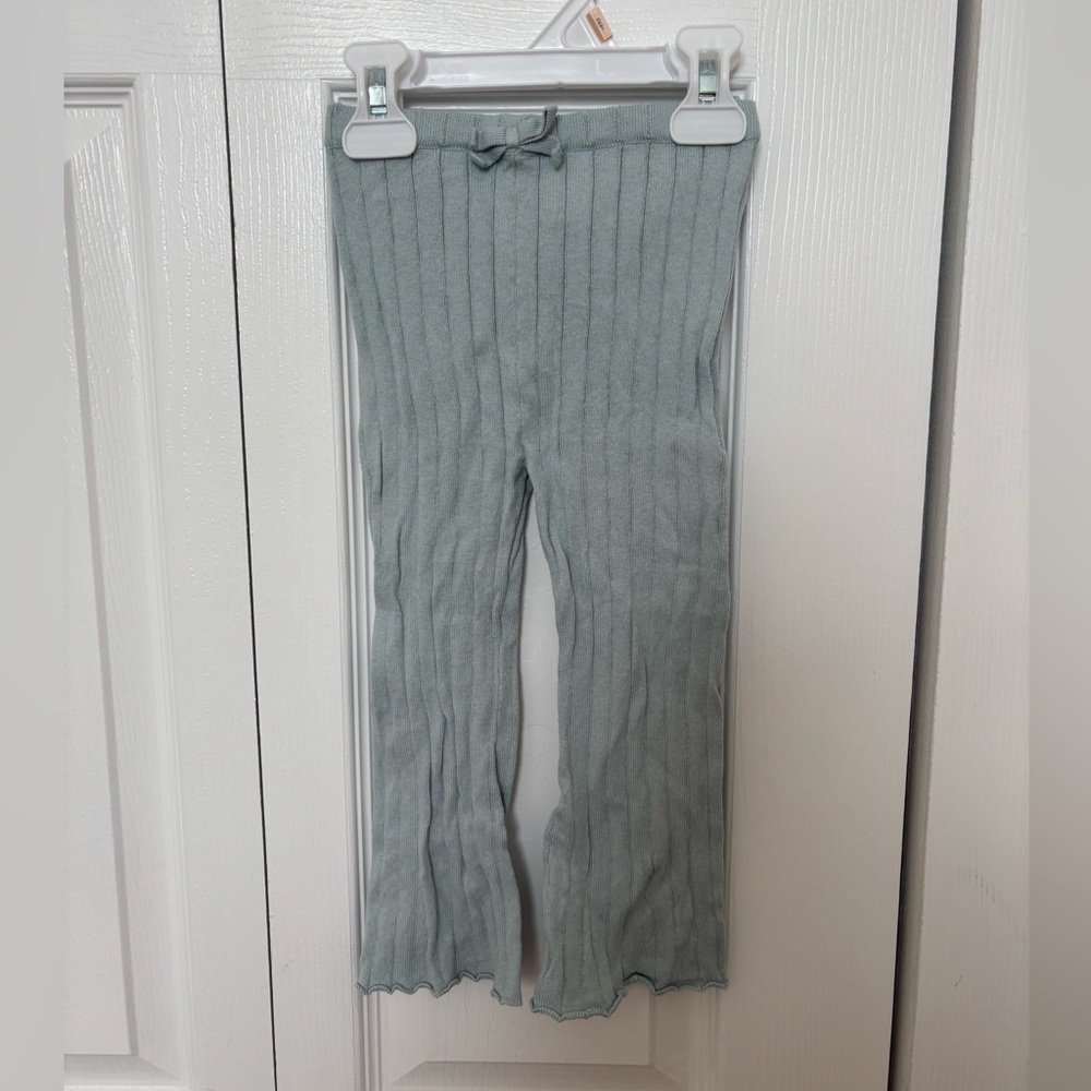 Carter's Light Blue Ribbed Toddler Leggings